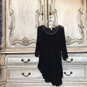 Free people high front low back 3/4 sleeve